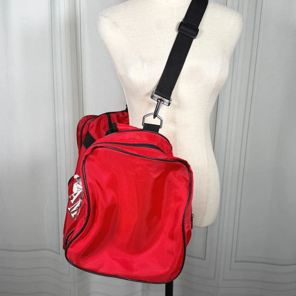 Vintage Augusta Sportswear AMSC American Miniature Schnauzer Club Duffle Bag Red